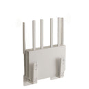 Router Mount Wall - Modem Bracket Without Drilling - WiFi Booster Mounting - Universal Wall Mount - Cable Management - TV Furniture Organizer - Self-Adhesive Mounting System - Electronics Accessories - Media Box Storage - White - 2 Pieces