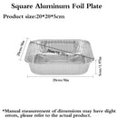 Aluminum Trays - Square Oven Dishes - Air Fryer Trays - Aluminum Bowls - Disposable Trays - BBQ Trays - Grill Accessories - Lasagna Dishes - Small Baking Pans - Heat Resistant - Food Containers - Catering - Greaseproof - Sturdy - Silver - 50 Pieces