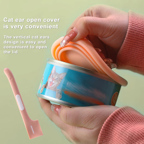 Can Lid - Keep-Fresh Lid - Cat Food Lid - Dog Food Lid - Silicone Lid - Cover Lid - Canned Food - Wet Food - Cans - Pet Supplies - Pet Accessories - Kitchen Utensils - Food Bowl Accessories - Multicolor - Pack of 3
