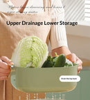 Colander - Kitchen Colander - Sieve - Fruit Basket - Vegetable Basket - Draining Set - Washing Colander - Double Layered - With Bowl - Kitchen Organization - Fruits and Vegetables - Pasta and Rice - Stackable - Multifunctional - 3 Sizes - Milky White - 6
