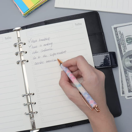 Notebook Refill A5 - Ring Binder Paper 6 Holes - Agenda Refill - Bullet Journal Paper - Refillable Notepad - Writing Paper - Planner Inserts - Office Supplies - School Supplies - To-Do List Check-Off -To Do List - White - 5 Pieces