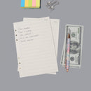 Notebook Refill A5 - Ring Binder Paper 6 Holes - Agenda Refill - Bullet Journal Paper - Refillable Notepad - Writing Paper - Planner Inserts - Office Supplies - School Supplies - To-Do List Check-Off -To Do List - White - 5 Pieces