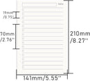 Notebook Refill A5 - Ring Binder Paper 6 Holes - Agenda Refill - Bullet Journal Paper - Refillable Notepad - Writing Paper - Planner Inserts - Office Supplies - School Supplies - To-Do List Check-Off -To Do List - White - 5 Pieces