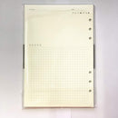 Notebook Refill A5 - Ring Binder Paper 6 Holes - Agenda Refill - Bullet Journal Paper - Refillable Notepad - Writing Paper - Planner Inserts - Office Supplies - School Supplies - Review Page -Favorites List - White - 5 Pieces