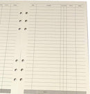 Notebook Refill A5 - Ring Binder Paper 6 Holes - Agenda Refill - Bullet Journal Paper - Refillable Notepad - Writing Paper - Planner Inserts - Office Supplies - School Supplies - Keeping Track of Finances -Budget Planner - White - 5 Pieces