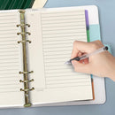 Notebook Refill A5 - Ring Binder Paper 6 Holes - Agenda Refill - Bullet Journal Paper - Refillable Notepad - Writing Paper - Planner Inserts - Office Supplies - School Supplies - Summary Making -Cornell Method - White - 5 Pieces