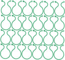 Plant clips - Plant binders - Binding clips - Garden clips - Plant rings - Mounting clips - Plant supports - Vegetable garden accessories - Growing supplies - Climbing plants - Guides - Garden articles - Green - 100 pieces