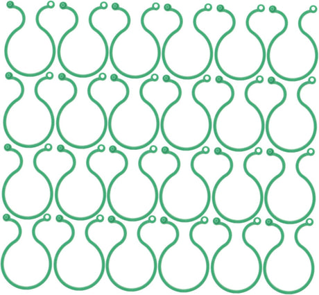 Plant clips - Plant binders - Binding clips - Garden clips - Plant rings - Mounting clips - Plant supports - Vegetable garden accessories - Growing supplies - Climbing plants - Guides - Garden articles - Green - 100 pieces