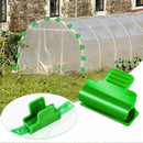 Greenhouse Clamps - Foil Clips - Pipe Clamps 11mm - Greenhouse Clips - Greenhouse Mounting - Tunnel Arch Clips - Vegetable Garden Accessories - Greenhouse - Fleece Cloth Holders - Bird Net Clamp - Insect Mesh Mounting - Garden Supplies - Plastic - Green -