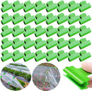Greenhouse Clamps - Foil Clips - Pipe Clamps 16mm - Greenhouse Clips - Greenhouse Mounting - Tunnel Arch Clips - Vegetable Garden Accessories - Greenhouse - Fleece Cloth Holders - Bird Net Clamp - Insect Mesh Mounting - Garden Supplies - Plastic - Green -