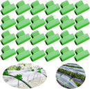 Greenhouse Clamps - Foil Clips - Pipe Clamps 11mm & 16mm - Greenhouse Clips - Combi Set - Greenhouse Mounting - Tunnel Arch Clips - Vegetable Garden Accessories - Fleece Cloth Holders - Bird Net Clamp - Insect Mesh Mounting - Garden Items - Green - 40 Pie