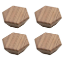 Furniture Knobs - Drawer Knobs - Cabinet Knobs - Furniture Handles - Kitchen Handles - Door Handles - Cabinet Handles - Furniture Hardware - Kitchen Hardware - Handles - Walnut - Wood - Wooden - Hexagon - Hexagon - Geometric - Design - Walnut - Set of 4