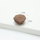 Furniture Knobs - Drawer Knobs - Cabinet Knobs - Furniture Handles - Kitchen Handles - Door Handles - Cabinet Handles - Furniture Hardware - Kitchen Hardware - Handles - Walnut - Wood - Wooden - Octagon - Octagon - Geometric - Design - Walnut - Set of 4