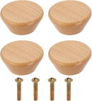 Furniture knobs - Drawer knobs - Cabinet knobs - Furniture handles - Kitchen handles - Door handles - Cabinet handles - Furniture fittings - Kitchen fittings - Handles - Beech wood - Wood - Wooden - Scandinavian - Round - Design - Natural - Beech - Set of