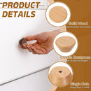 Furniture knobs - Drawer knobs - Cabinet knobs - Furniture handles - Kitchen handles - Door handles - Cabinet handles - Furniture fittings - Kitchen fittings - Handles - Beech wood - Wood - Wooden - Scandinavian - Round - Design - Natural - Beech - Set of