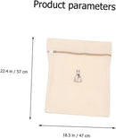 Laundry Bags - Laundry Bag Set - Laundry Net - Laundry Nets - Bra Wash Bag - Lingerie Wash Bag - Clothing Protection - Washing Machine - Protection - Organizer - Travel Organizer - Mesh - Fine Mesh - Honeycomb - Luxury - Embroidery - Beige - Set of 6