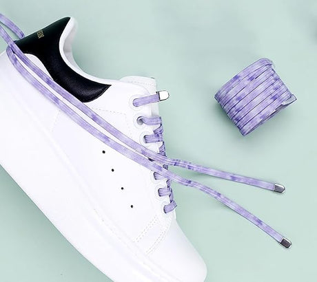Elastic laces - Speed laces - No tie laces - Running laces - Elastic shoelaces - Lazy laces - Sports laces - Sneakers laces - No tying - Stretchy laces - No tying required - Blue Purple - 2 Pairs