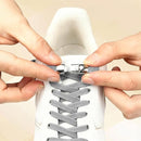Elastic laces - Speed laces - No tie laces - Running laces - Elastic shoelaces - Lazy laces - Sports laces - Sneakers laces - No tying - Stretchable laces - Universal laces - White Black Gray - 3 Pairs
