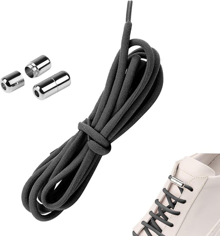 Elastic laces - Speed laces - No tie laces - Running laces - Elastic shoelaces - Lazy laces - Sports laces - Sneakers laces - Metal closure - No tying - Neon laces - White Black Neon - 3 Pairs