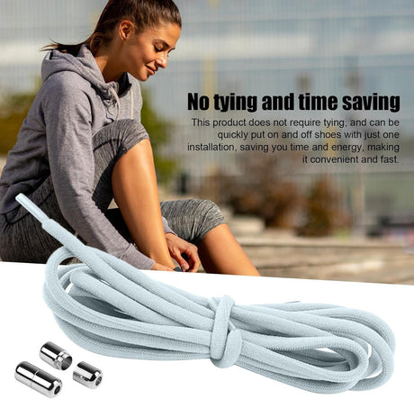 Elastic laces - Speed laces - No tie laces - Running laces - Elastic shoelaces - Lazy laces - Sports laces - Sneakers laces - Metal closure - No tying - Neon laces - White Black Neon - 3 Pairs