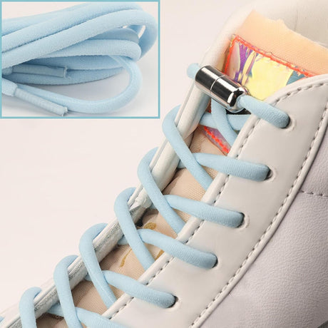 Elastic laces - Speed laces - No tie laces - Running laces - Elastic shoelaces - Lazy laces - Sports laces - Sneakers laces - Metal closure - No tying - Neon laces - White Black Neon - 3 Pairs