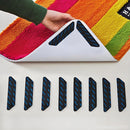 Carpet stoppers - Anti-slip mat - Rug grippers - Rug stopper - Anti-slip stickers - Rug fixer - Sofa cover stopper - Carpet undermat - Stair mat stopper - Self-adhesive - XL Grippers - Black - 8 Pieces