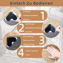 Carpet stoppers - Anti-slip mat - Rug grippers - Rug stopper - Anti-slip stickers - Rug fixer - Sofa cover stopper - Carpet undermat - Decorative grippers - Sofa gripper - Black - 4 Pieces