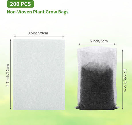 Grow Bags - Gardening - Grow Pots - Vegetable Garden - Seedlings - Plant Bags - Non-woven Grow Bags - Growing Set - Breathable Fleece - Vegetable Garden Box - Growing Box - Sowing - Cuttings - Plant Bags - Vegetable Garden - Vegetable Gardening - Sustaina