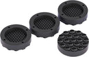 Washing machine vibration dampers - Washing machine feet - Anti-vibration pads - Appliance accessories - Sound dampener - Washing machine riser - Anti-slip mat - Dryer accessories - Vibration damper - Floor protection - Washing machine damper - Black - 4