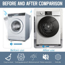 Washing machine vibration dampers - Washing machine feet - Anti-vibration pads - Appliance accessories - Sound dampener - Washing machine riser - Anti-slip mat - Dryer accessories - Vibration damper - Floor protection - Washing machine damper - Black - Pa