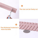 Drawer dividers - Drawer organizer - Storage system - Adjustable drawer divider - Desk organizer - Kitchen drawer organizer - Make-up organizer - Wardrobe organizer - Drawer division - Sock organizer - Underwear organizer - 2mm - 47x7cm - Pink - 8 pieces