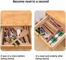 Drawer dividers - Drawer organizer - Storage system - Adjustable drawer divider - Desk organizer - Kitchen drawer organizer - Make-up organizer - Wardrobe organizer - Drawer division - Sock organizer - Underwear organizer - 2mm - 47x7cm - Pink - 8 pieces