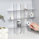 Drawer dividers with clips - Drawer organizer - Storage system - Adjustable drawer divider - Desk organizer - Kitchen drawer organizer - Make-up organizer - Drawer division - Sock organizer - Underwear organizer - Storage box drawer - 2mm - Transparent -