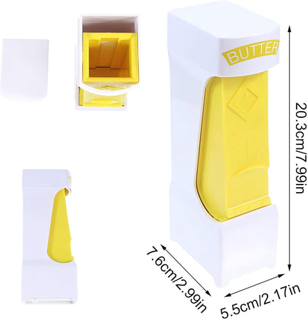 Butter Cutter - Butter Dish - Butter Dispenser - Butter Storage Box - Butter Box - Kitchen Utensils - Butter Cutting - Butter Storage Container - Food Storage Container - Butter Slicer - Butter Mill - Kitchen Accessories - Butter Holder - White and Yellow
