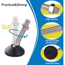8 Pack Adjustable Leveling Feet M10 x 100 Load Capacity 500 kg Furniture Feet, Diameter 40 mm
