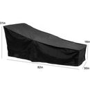 Sun Lounger Cover Waterproof Windproof 210D Oxford Fabric Black, 208 x 76 x 41 cm