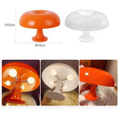 Mushroom Table Lamp LED Room Decoration Orange, 22 x 33 cm