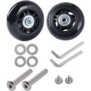 2 Pcs Suitcase Replacement Wheels Rubber Luggage Repair Kit, 45 x 18 mm