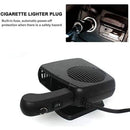 2-in-1 Car Heater 200W 12V Cigarette Lighter Defogger and Cooling Fan