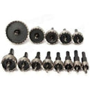 13 Pcs Metal Hole Saw Set Tungsten Steel Cutting Tool Kit, 16-53 mm