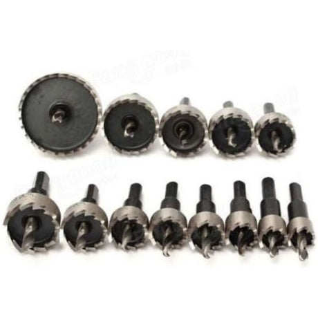 13 Pcs Metal Hole Saw Set Tungsten Steel Cutting Tool Kit, 16-53 mm