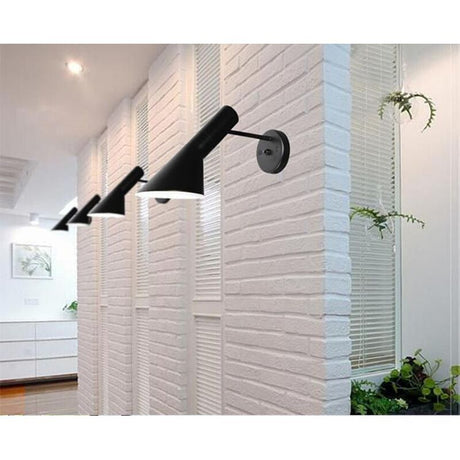 Modern Wall Light with Switch Adjustable E27 Reading Lamp Black