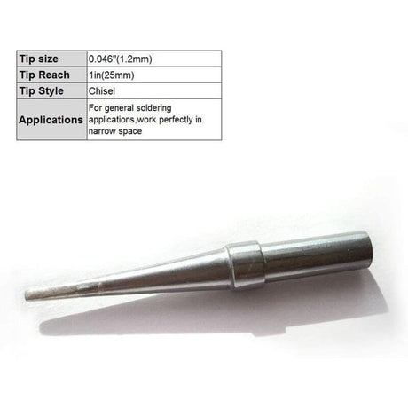 5 Pcs Replacement Soldering Iron Tips ETA ETB ETD ETS ETT Compatible with Weller WESD51 WESD50 WCC100