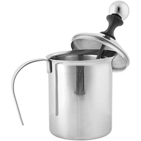 Milk Frother Stainless Steel Double Pump, 400 ml