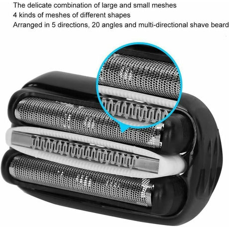 Electric Shaver Replacement Head 32B Compatible with Braun Series 3 300S 301S 310S