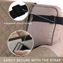 Recliner Chair Cover Waterproof Padded Non Slip Taupe
