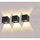 3 Pack 12W LED Wall Lights Adjustable Beam Angle IP65 Waterproof 2700-3000K Warm White
