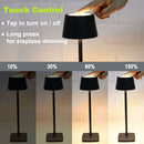 Rechargeable Bedside Lamp 5200mAh Eye Care Desk Lamp Black