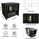 12W LED Wall Light 3000K Adjustable Beam Angle IP65 Waterproof Warm White