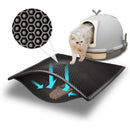 Double Layer Cat Litter Mat Black, 30 x 45 cm